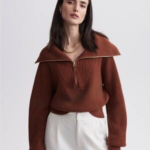 Elegant Brown Women's Sweater